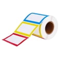 thumbnail image 2 of 300 4 Colors Plain Name Tag Labels Stickers Stick on Office .5"x2.3", 2 of 6