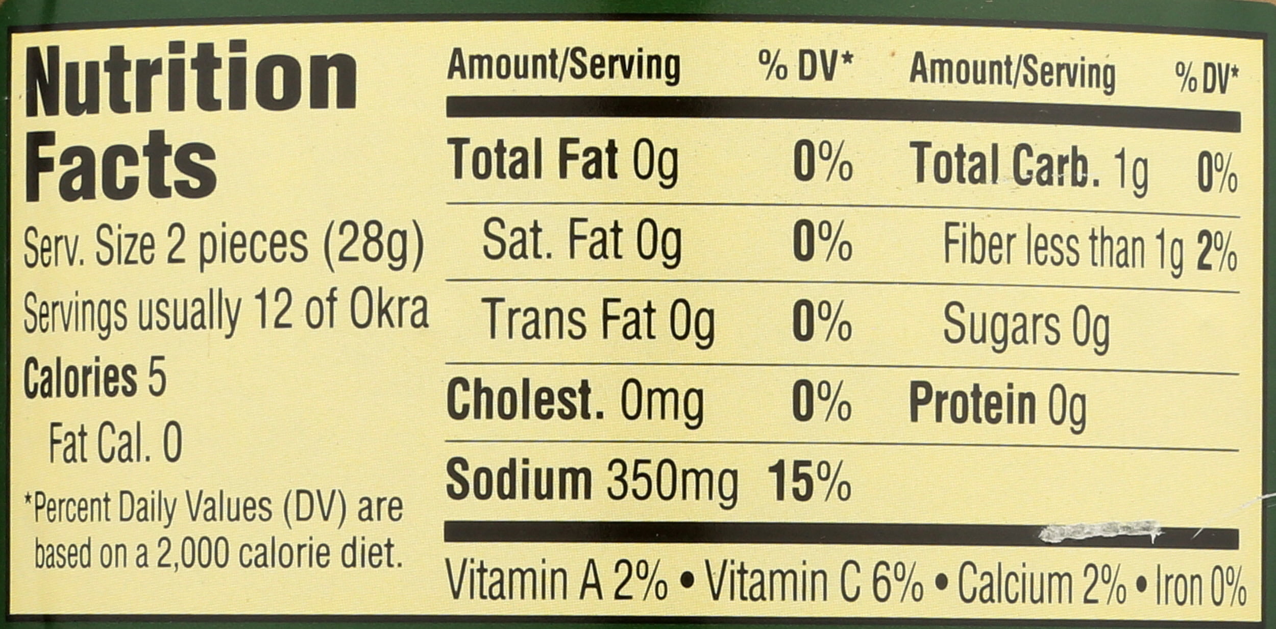 Pack of 12, Talk O Texas Crisp Okra Pickles, 16 oz