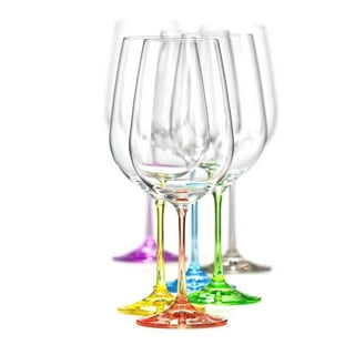 RCR Cristalleria Italiana Aria Collection 6 Piece Crystal Wine Glass Set  (Glamour White Wine (16 oz)) 