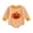 Orange, variant on enyan Infant Halloween Onesies Baby Boys Outfit Waffled Long Sleeve Striped Crewneck Bodysuit Romper Newborn Fall Winter Clothes Orange,3-6 Months