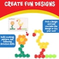 thumbnail image 4 of Popular Playthings Hexie-Snaps 92 Piece Pattern Blocks Puzzle Building with Case Ages 2 and up, 4 of 7