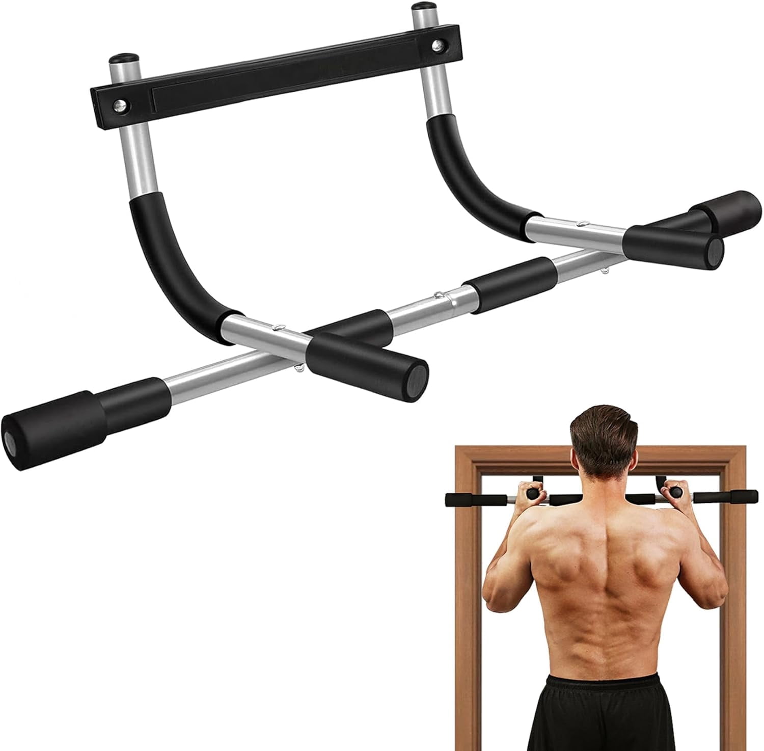 Indoor Gym Pull Up Bar for Doorway, Portable Chin Up Bar, Strength