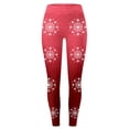 thumbnail image 4 of WILLBEST Leggings de Cintura Alta con Estampado de Copos de Nieve Navideños para Mujer, para Yoga, Entrenamiento, Deportes, Cómodos, Elásticos Y Suaves, Pantalones Deportivos Grande, 4 of 4