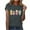 Dark Gray, variant on Patlollav Women Tees Under $10,Womens Loose Shirt Fashion Crewneck Easter Print Short Sleeve T-Shirt Casual Tops