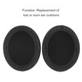thumbnail image 4 of Bearachild Almohadillas para auriculares, funda con aislamiento de ruido, orejera transpirable, reemplazo adecuado para auriculares W955BT Relojes inteligentes Negro, 4 of 6