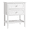 White, variant on Tcbosik 22" Modern Side Table, Nightstand with Open Shelf and 2 Storage Drawers, End Table for Bedroom, Living Room, White