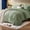 Green, variant on 7Pcs Solid Color Comforter Collections - Stain‑Proof, Soft Microfiber, Lightweight - Bed in A Bag Queen Size for All Seasons Featuring 100% Microfiber Cover And 100% Polyester Filling