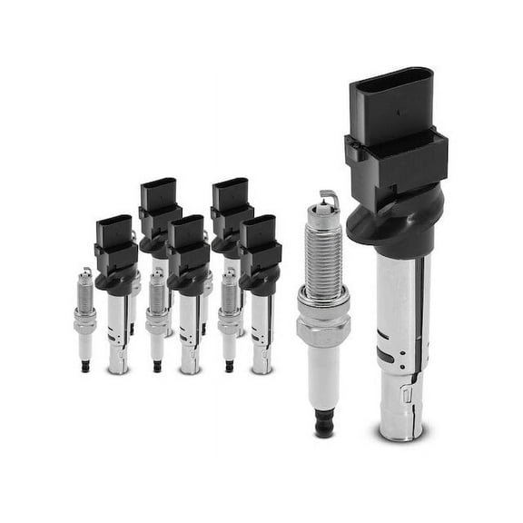 Ignition Coil Set with Spark Plugs 12 - Compatible with 2018 - 2019 Volkswagen Atlas Sport Utility 4-Door 3.6L V6 GAS