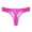 Pink, variant on WCJM Lace Thongs for Women Plus Size Underwear T Back Stretch Womens Thongs Underwear See-Through Solid-Color Shorts and T Underpants Hot Pink Lace Underwear Set S
