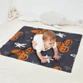 thumbnail image 2 of Halloween Pumpkins Ghosts and Spider Webs Blanket,Comfortable Soft Lamb Wool Throw Blanket,All Season,Warm Lightweight Blankets for Sofa Bed Couch Living Room Chair,30"x40", 2 of 4
