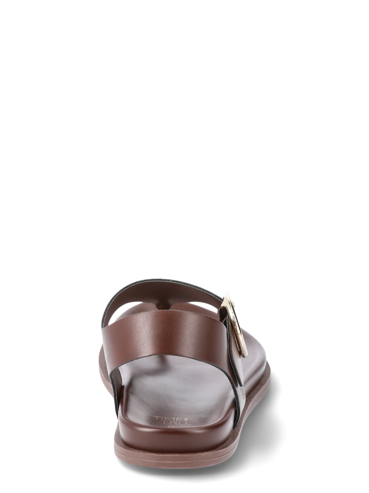 Time and Tru Women's Minimalist Buckle Sandals