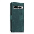 thumbnail image 6 of Nalacover Slim Wallet Case for Google Pixel 7 Pro, for Women Men, Embossed Pattern PU Leather Shockproof Magnetic Clasp Credit Card Slots Flip Kickstand Phone Case+Wrist Strap,Green, 6 of 7