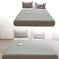 thumbnail image 1 of SIfdSeng Get it Fast Solid Color Bed Cover Class A Full Solid Color Washed Baby and Grade Bedspread Cover Imitation Pure Bed Sheet, 1 of 4