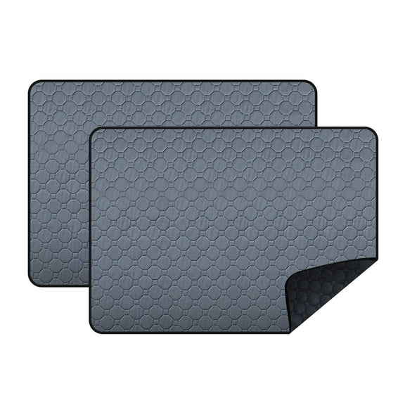 Avaner 2 Pack 27.56 x 19.69 Inch Guinea Pig Cage Absorbent Liner Reusable Waterproof Super Absorbent Guinea Pig Urine Pad Non-Slip Mat for Small Animals Rabbit Hamster Rat