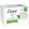 Dove go fresh Cucumber and Green Tea Beauty Bar, 4 oz, (Pack of 3)