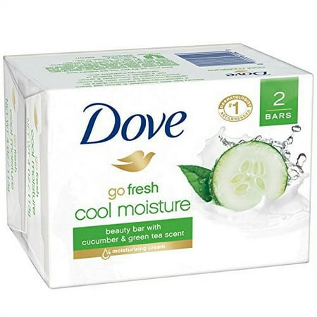 Dove go fresh Cucumber and Green Tea Beauty Bar, 4 oz, (Pack of 3)