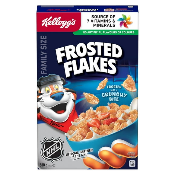 Kellogg's Frosted Flakes Cereal, Family Size, 580 g, 580g