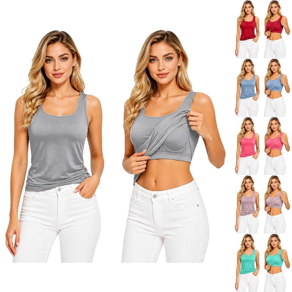 Harpily Womens Tank Tops Sleeveless Solid Square Neck Delicate Thin Straps Breathable Smooth Soft Skin-Friendly Daily Outer Inner Layering Tops