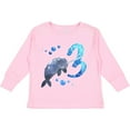 thumbnail image 3 of Inktastic Cute Narwhal 3rd Birthday Boys or Girls Long Sleeve Toddler T-Shirt, 3 of 5