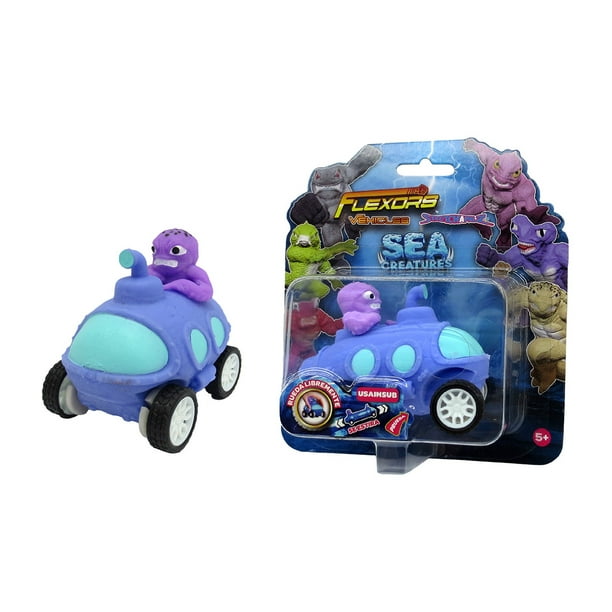 Muñeco de acción flexible y moldeable Flexors Vehicles Sea Creatures, Usainsub, para niños, 10 cm de altura. Marca Ruz.