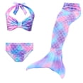 thumbnail image 1 of 3Pcs/Set Girls Bikini Set Mermaid Tail Princess Swimsuit, 1 of 8