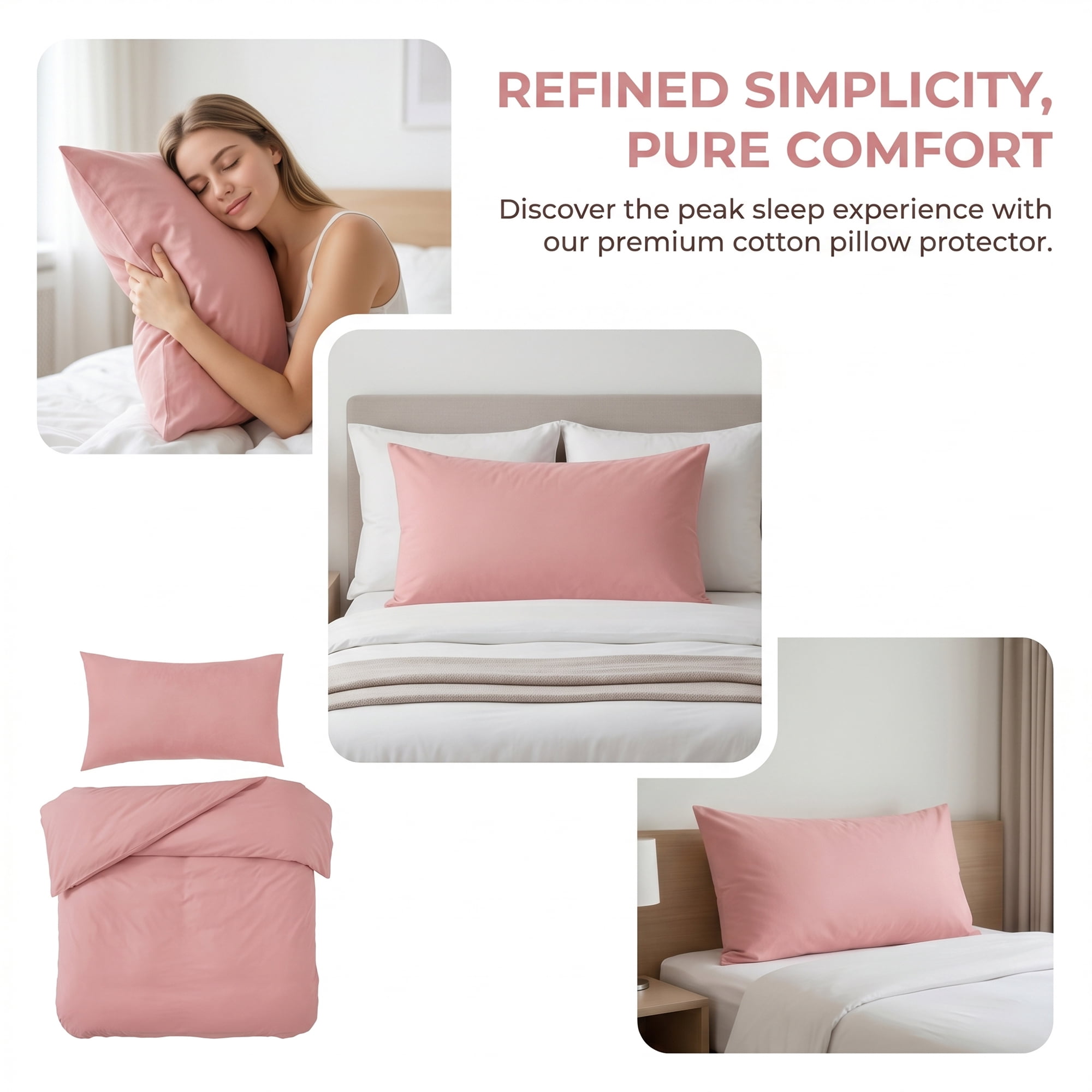 Unique Bargains Thin Polyester Single-Layer Envelope-Style Pillow Protector Bean