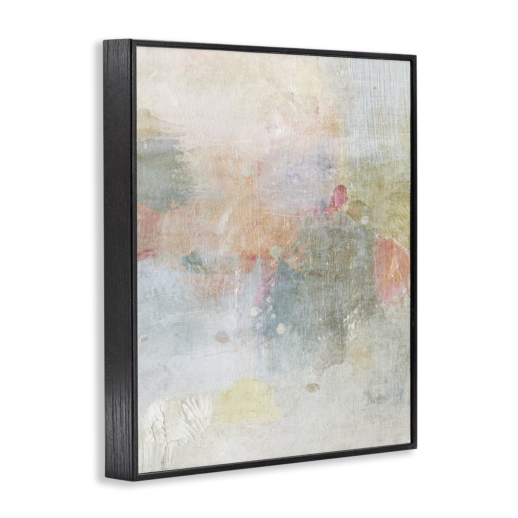 Stupell Industries Subtle Transitioning Abstract Abstract Painting Black Framed Art Print Wall Art, 24 x 30