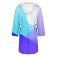 thumbnail image 4 of Plus Size Cotton Robes for Women Fleece Women's Nightgowns & Sleepshirts Oversize Cute Women's Sleepwear House Womens Robe Light Violet, 4 of 5