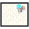 thumbnail image 2 of PinPix 20x17 Custom Cork Bulletin Board Vintage Botanical Gold Poster Board Has a Fabric Style Canvas Finish, Framed in Vintage Botanical Gold, by ArtToFrames (PinPix-1593), 2 of 5