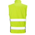 thumbnail image 2 of Safegard - Chaleco de Softshell para Hombre (Amarillo Fluorescente, Negro), 2 of 2