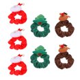 thumbnail image 1 of EeaseMX 7 coleteros elásticos navideños para mujer, coleteros para el pelo, coleteros, 1 of 7