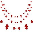 thumbnail image 1 of Shisuyan Metallic Paper Heart Hanging Decor for Parties 2 Strings 157In, 1 of 9