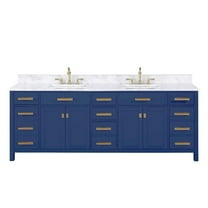 Design Element Group 84" Double Vanity in Blue