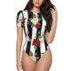 thumbnail image 1 of Fotbe Rose Flowers Body de Mujer con Cuello Redondo y Mangas Cortas, Sin Mangas Ajustado, Suave, Cómodo y Básico-X-Large, 1 of 7