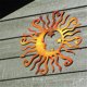 thumbnail image 1 of Arte de pared Sun Moon Stars Decor Escultura de metal para interiores y exteriores (amarillo) Ehuebsd Libre de BPA, 1 of 9