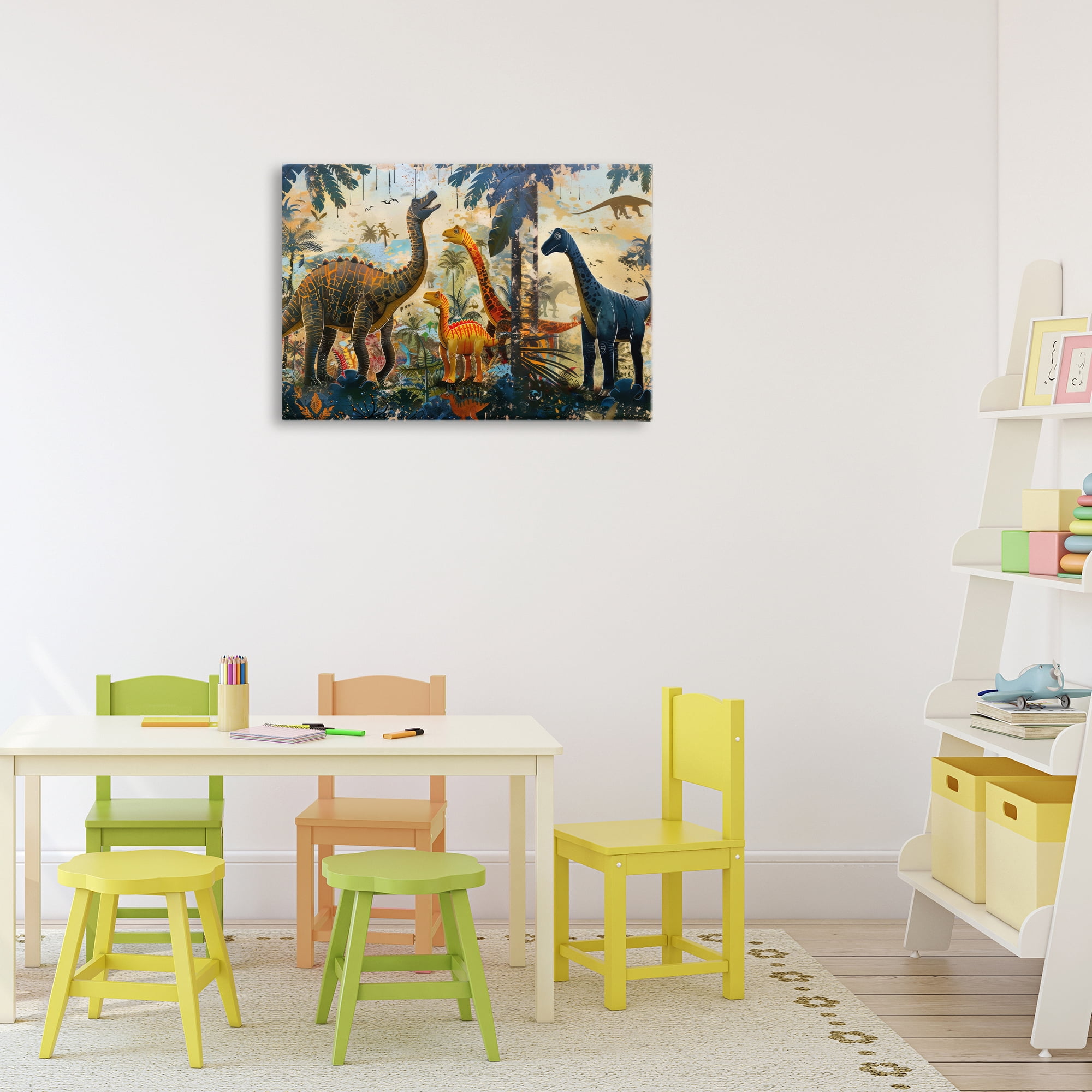 Stupell Industries Jurassic Journey in Nature Canvas Wall Art, design by Lazar Studio