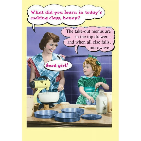 Nobleworks Cooking Class Funny / Humorous Mother's Day Card