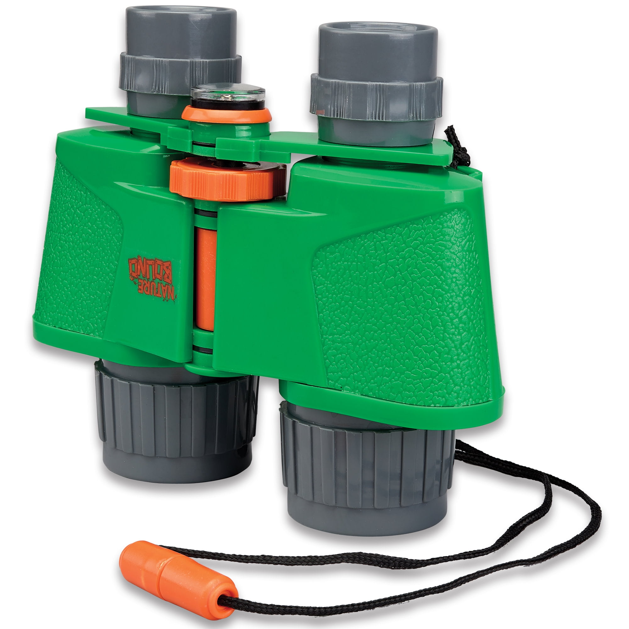 Nature Bound: Binoculars With Built-In Compass - Green - Outdoor Exploration Tool, 6x35 Resolution, 6x Magnification Power, Safety Strap, Toy Kids 3+