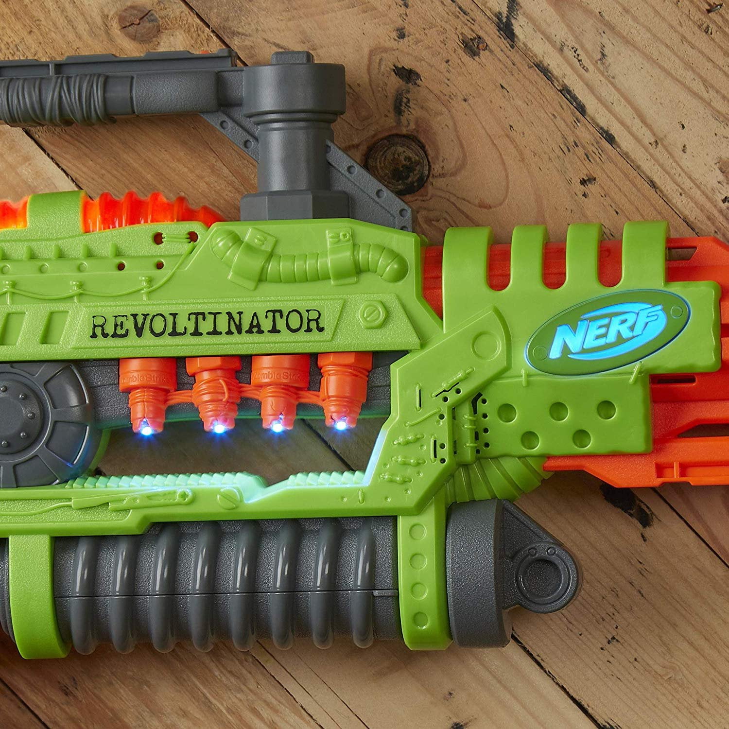 Hasbro Battery Powered Revoltinator NERF Zombie Strike Toy Blaster with LED