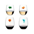 thumbnail image 3 of 24 marcadores de silicona para copas de vino, animales marinos y terrestres, identificador de vino, señal para copa de bebida., 3 of 6