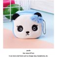 thumbnail image 4 of Monedero de felpa de dibujos animados, lindo bolso de animal para niños, llavero de monedero, llavero, bolsos de embrague, auriculares, juego de almacenamiento de cable de datos, 4 piezas JM, 4 of 5