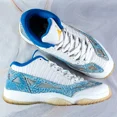 thumbnail image 2 of Ni - ke Ni - ke Air Jordan 11 Retro Low IE Zest White Argon Blue 306008-172 Men’s Size 10.5, 2 of 5