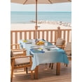thumbnail image 2 of 54x80 Inch Outdoor Tablecloth with Umbrella Hole Zipper Rectangle Blue Ombre Laundry Rectangular Tablecloths Outside Waterproof Wash Dry Fold Repeat Patio Table Cloth Cover for Picnic Party, 2 of 8