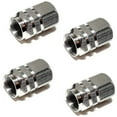 thumbnail image 2 of IVBDQV Silver 4 Metal Chrome Tire/Wheel Air Pressure Stem Valve Caps for Car Truck Hot Rod C02, 2 of 12