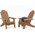 thumbnail image 1 of WINSOON Chaises Pliantes Adirondack Set de 2 Chaises de Jardin Extérieures, Finition Teck, 1 of 5
