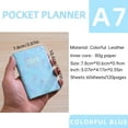 thumbnail image 4 of HLONK Small Pocket Planner - 2025 Journal Notebook  A7 Size Paper Planner Faux Leather Cover, 4 of 8