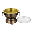 thumbnail image 1 of Siruishop Small Hot Pot Cooking Pot Buffet Hot Small Hotpot for Camping Party Home Use Copper, 1 of 8