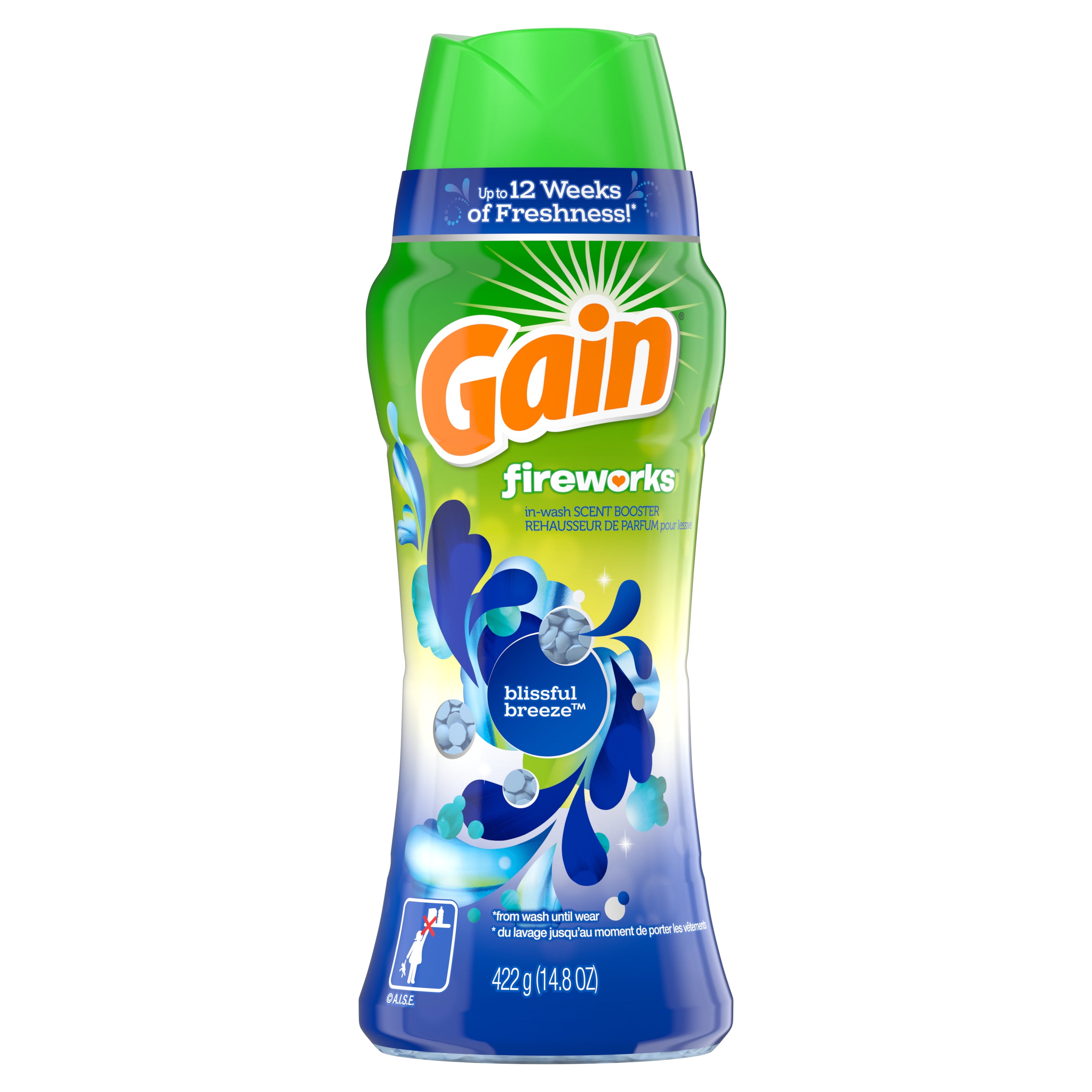 Gain Fireworks InWash Scent Booster Beads, Blissful Breeze, 14.8 oz