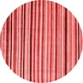 thumbnail image 1 of Ahgly Company Machine Washable Indoor Round Abstract Red Modern Area Rugs, 4' Round, 1 of 4