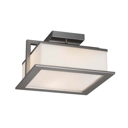 

Justice Design Group Fsn-7517W-Opal Laguna 1 Light 12 Wide Integrated Led Semi-Flush